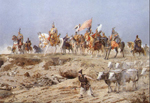 Feszty Árpád: A magyarok bejövetele (részlet)